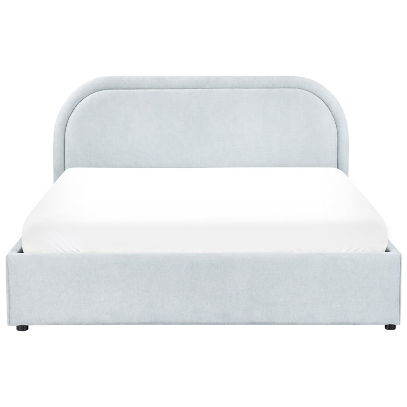 Bloye Upholstered Ottoman Storage Bed, Blue, European Double (140 x 200 cm)