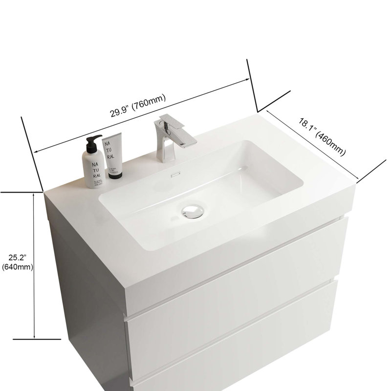 Bassin intégré SANS drain et robinet