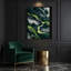 Paysage abstrait 56, art mural bleu sur toile-499022702