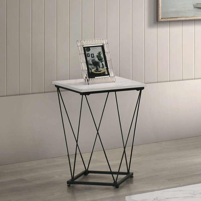 Ensemble de tables basses 3 pièces Adou, Blanc