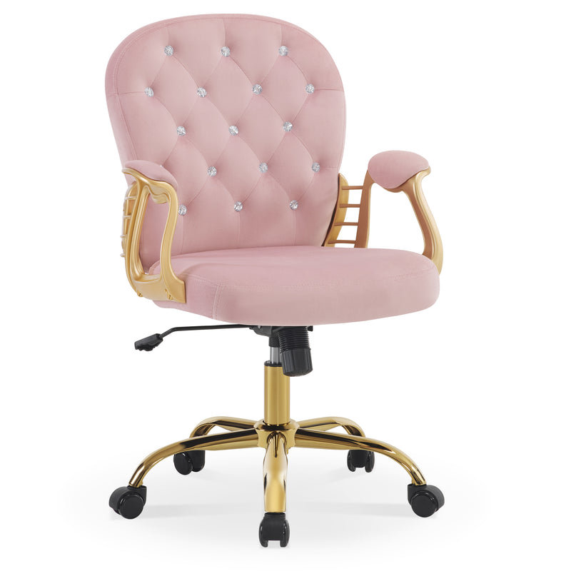 House of Hampton® Ergonomic Office Chair with Lumbar Support, Height Adjustable Chair, Swivel Home Office Chairs | Wayfair