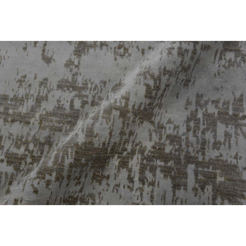 Contemporary Hand Knotted Wool Abstract Area Rug