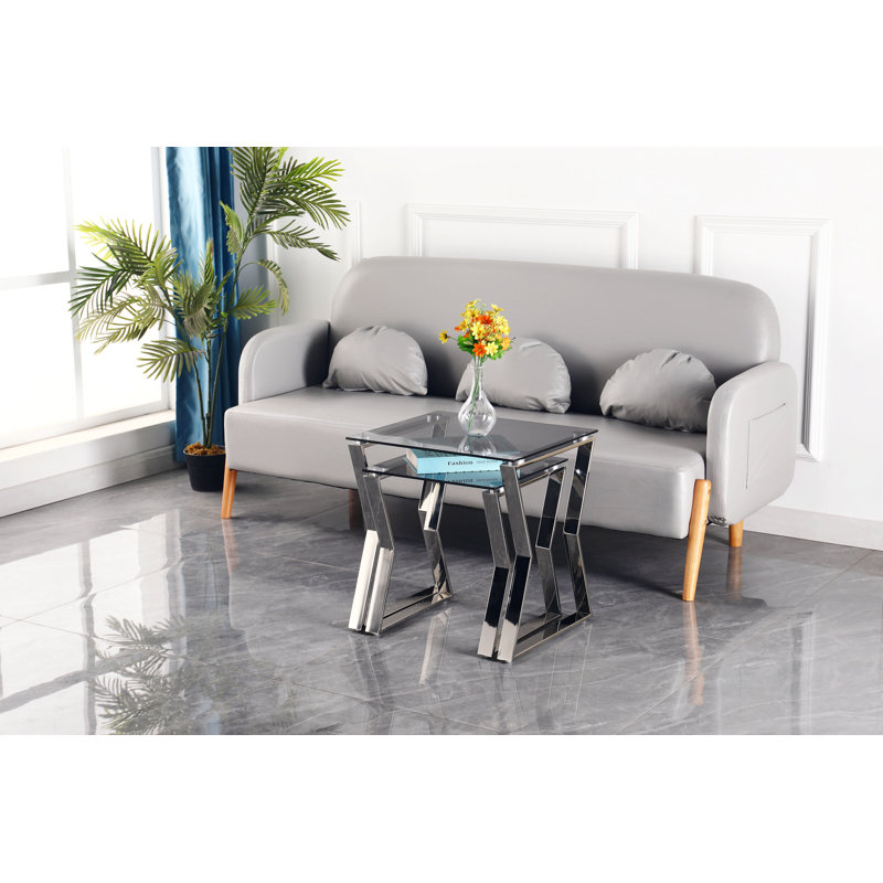 Table de bout Ronnell, Argent