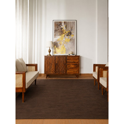 Tapis rectangulaires en laine nouée à la main de style tissé à la main Manns, couleur unie, motif uni uni, tapis antidérapants faits à la main épais pour salon, chambre