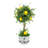 Artificial Lemon Topiary in Decorative Pedestal Vase