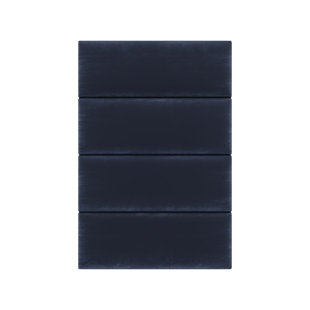 Velvet Wall Paneling in Navy