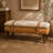 Marisal Boucle X Tan Leather Bench