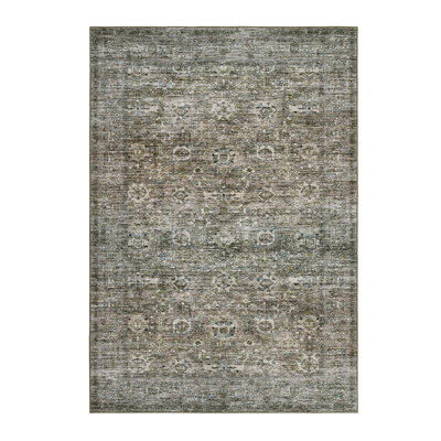 Area Rug Washable Rug Vintage Rug Non Slip Backing Accent Carpet Runner Rug Ultra-Soft Low Pile Rug Oriental Floral Rug Distressed Aesthetic Floor Mat for Living Room Bedroom Stain Resistant Carpet for Kitchen Laundry Office