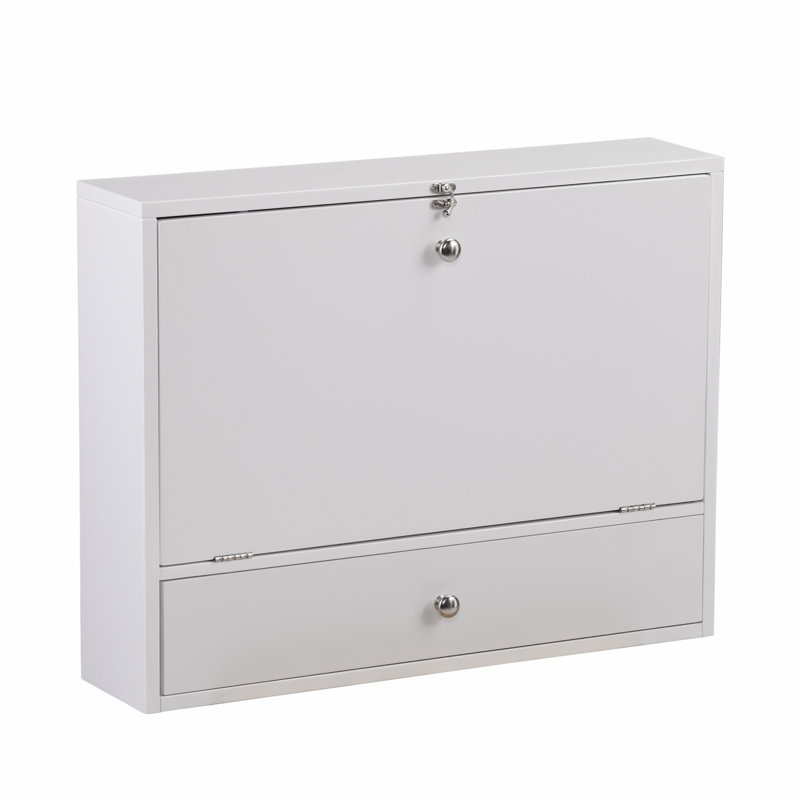 Bureau mural pliant, Blanc