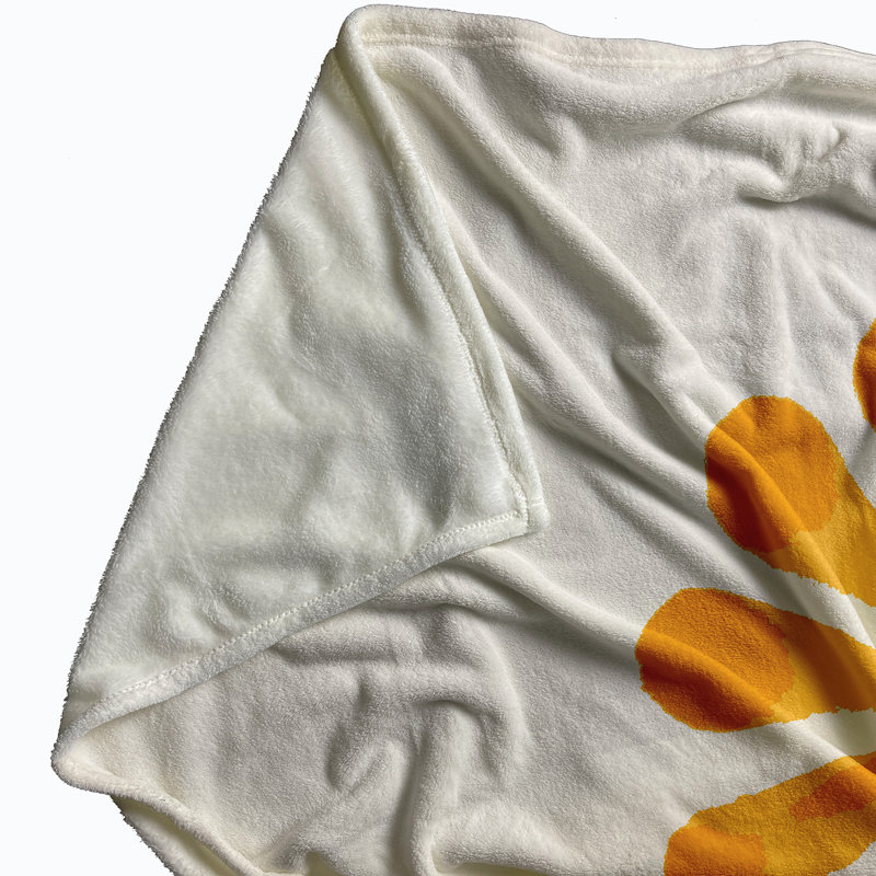 Tropical Resort Fleece Throw Blanket, Yellow, 30" W x 40" L, 1.75