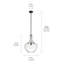 Suspension Kichler Everly Olde Bronze 19,75 po à une lumière avec abat-jour transparent en forme de larme-1254475803-1254441226-1268284790