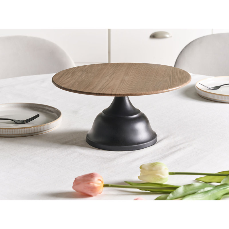 Cake Stand BRIOCHE Metal Black Cake Stand