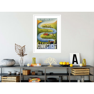 Connecticut Poster by Ben Nason -Framed Giclee Print