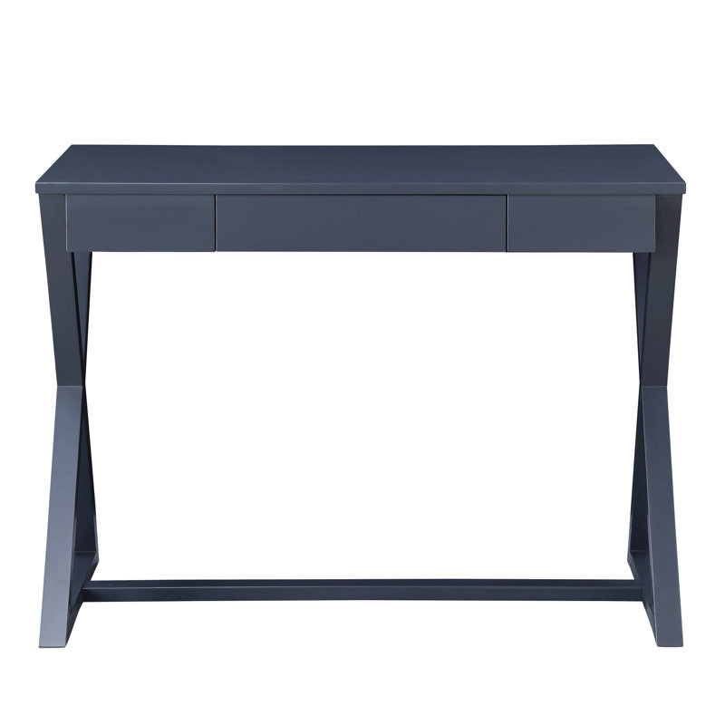 Console avec base et 1 tiroir au fini anthracite