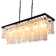 Gennep 6 - Light Unique Rectangle Chandelier with Seashell Accents