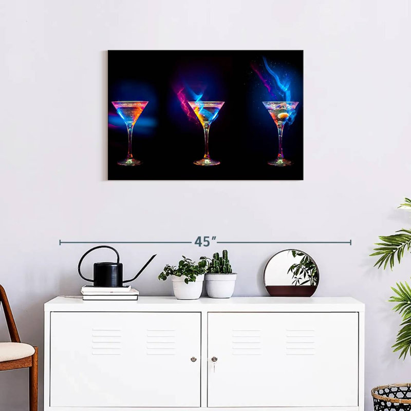 Yarlin flamboyant cocktails, H 20 po x l 30 po