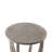  Rustic Farmhouse Round End Table with Storage Shelf for Living Room, Grey-1441001855