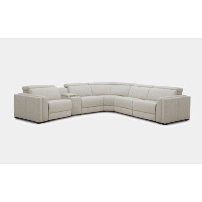 Upholstered Power Reclining L-Shaped Sectional Symmetrical