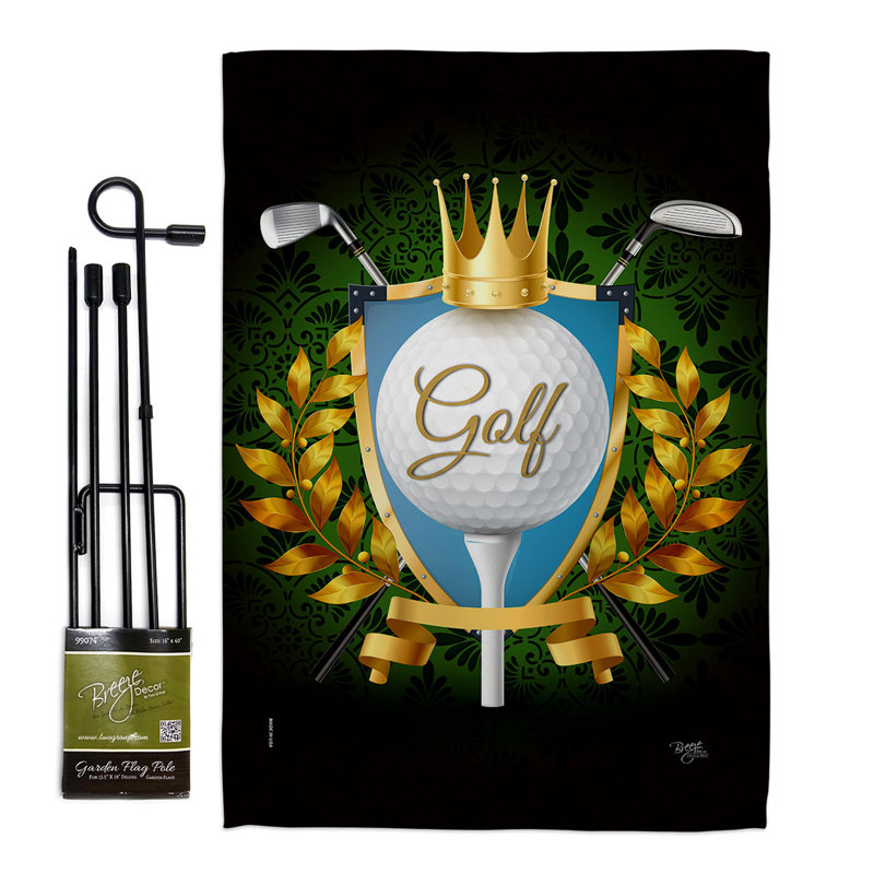 Double Sided 18.5'' H x 13'' W Polyester Flag Set