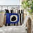 Navy Blue/Black/Off-White Abstract