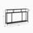 Modern Industrial Sideboard, Black, 43.3 x 30.7 x 11.8 inches | 100% Melamine Coated Chipboard, Thickness: 0.7 inches | Sturdy Metal Legs (0.6 x 0.6 inches) | Stylish Storage Solution for Home or Office