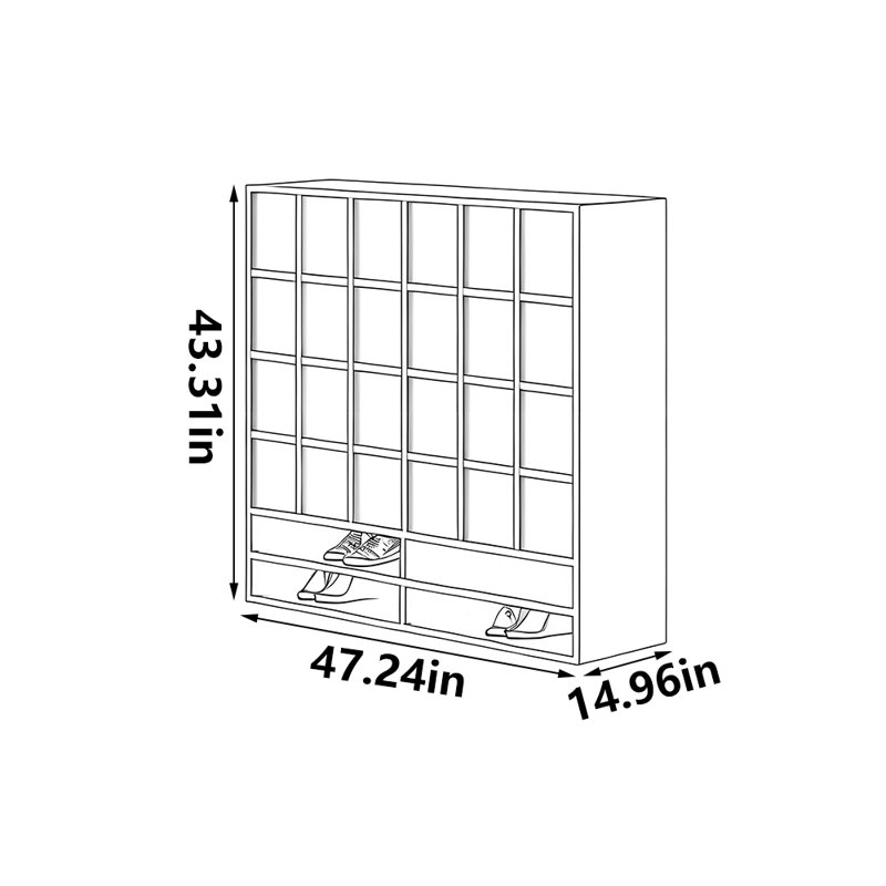 Crewe, 43.31" H x 47.24" W x 14.96" D