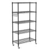 Lylla Height -Adjustable Shelving Unit with Wheels