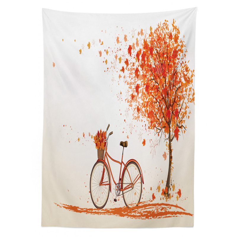 Bicycle Tablecloth, 84" L x 60" W