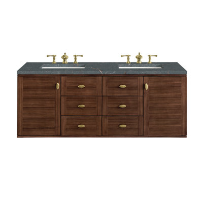 Amberly 60" Double Bathroom Vanity Set