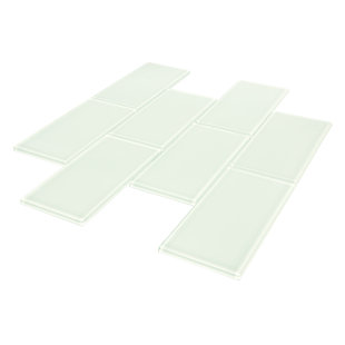 Everest 11.89" x 12.05" Glass Subway Wall Tile