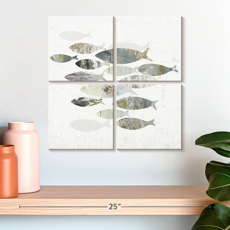 Brampt Gone Fishing II, 18" H x 18" W
