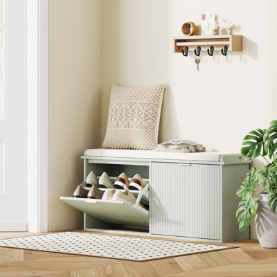 10 Pair Shoe Storage Bench