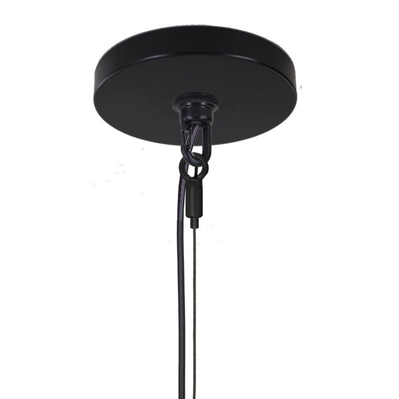 Pendentif 1 Lumière goutte d'eau, Noir