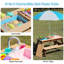 Table de pique-nique en bois pour enfants avec sable convertible Evander