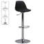 Swivel Upholstered Adjustable Height Counter Stool with Metal Frame-25243736