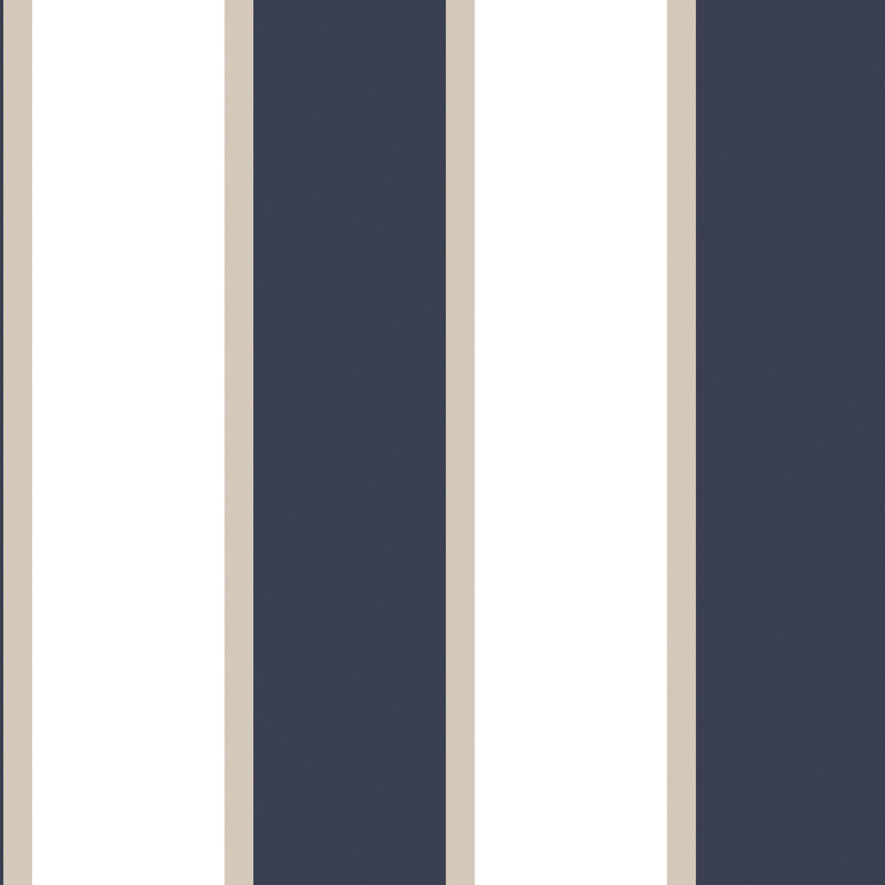 Donner 10m x 53cm Matte Wallpaper Roll, Navy/White/Taupe