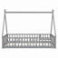 Tent-Shaped Floor Bed, With Guardrails-1043397041-1043397055