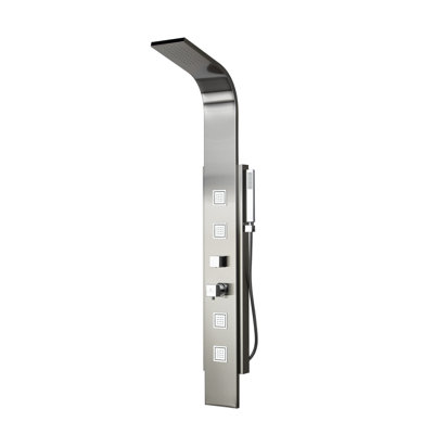 Panneau de douche thermostatique 59 "avec pomme de douche réglable