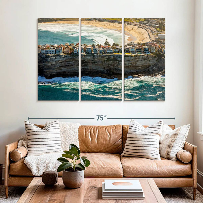 Bondi Avae Cliff Scene, H 42 po x l 65 po