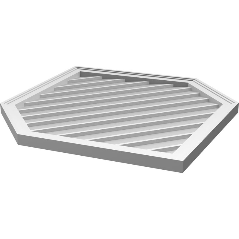 Ventilé vertical à pignon vertical 11/12 po, H 42 po x l 32 po x P 1,5 po