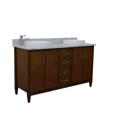 Harrigan 61'' Double Bathroom Vanity with Top