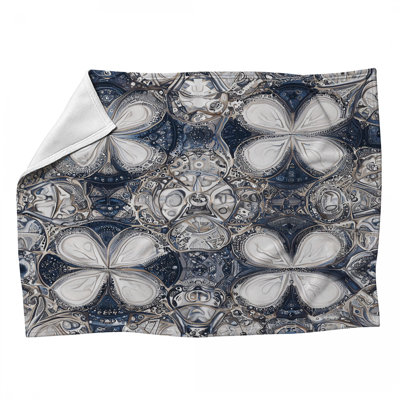 Botanical Fleece Throw Blanket - Graphics Throws for Sofas or Beds