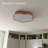 Solid Wood Led Flush Mount