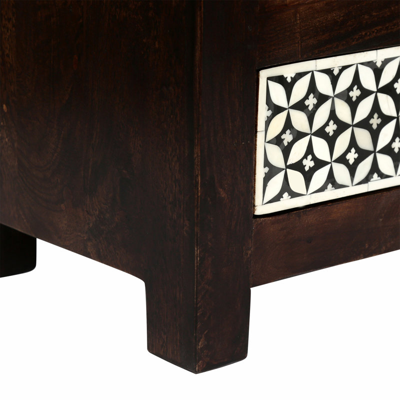 3 - Drawer Nightstand, Dark Walnut