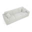 Canapé modulaire rembourré 3 pièces en flanelle de fourrure de lapin 3 pièces-131646478