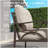 2 Piece Outdoor Patio Set, 70 Inches All-Weather Metal 3-Seat Metal Patio Sofa And Rectangular Coffee Table, With Beige Cushions & Khaki Frame
