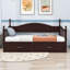 Lit de jour simple en bois avec couchette simple Cladia-1323308452