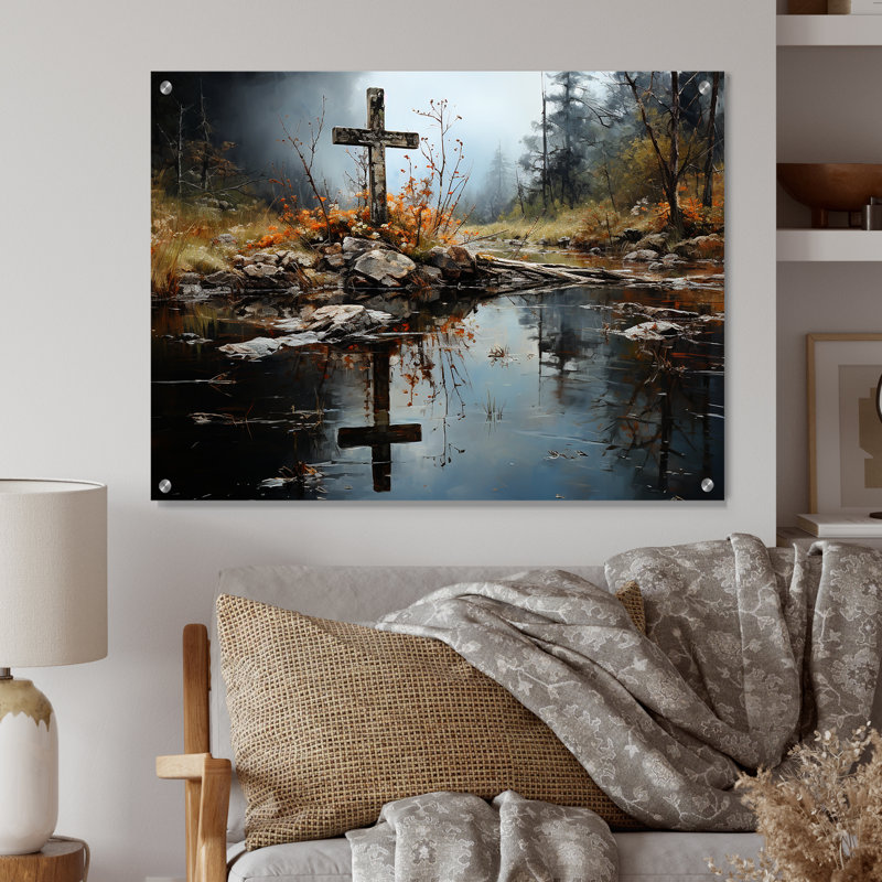 Art mural en acrylique, H 30 po x l 40 po