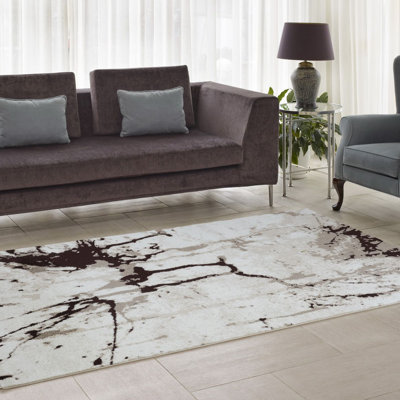 Caramel abstrait/beige tapis décoratif Anise