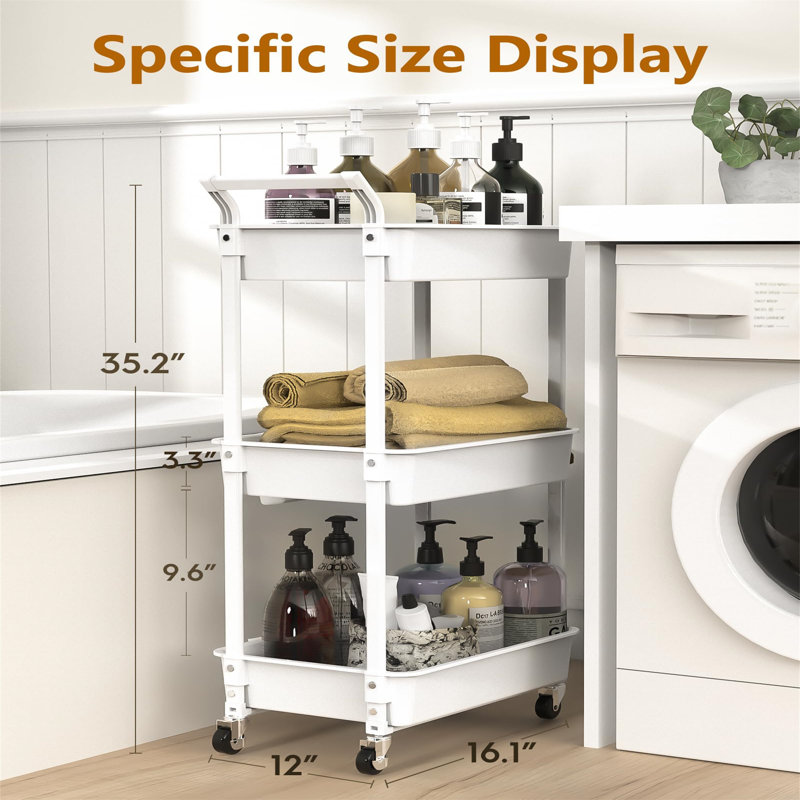 Runa Metal Bar Cart,  White